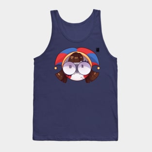 Cute Anxious Pomni Icon Tank Top